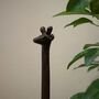 Stretch The Giraffe Cast Iron Loo Roll Holder, thumbnail 4 of 5