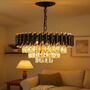 Modern Black And Gold Crystal Chandelier, thumbnail 4 of 4