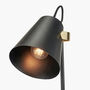 Black And Brushed Brass Task Table Lamp, thumbnail 6 of 9