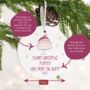 Merry Christmas Mummy Love From The Bump Decoration C, thumbnail 2 of 4