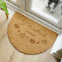 Personalised Pumpkin Half Moon Doormat, thumbnail 1 of 4