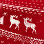 Womens Festive Christmas Reindeer Long Sleeve Tshirt, thumbnail 5 of 7