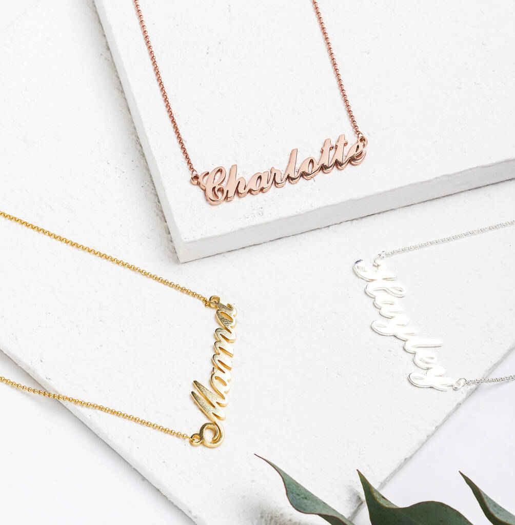 best font for name necklace