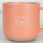 British Bulldog Engraved Apricot Ceramic Tea/ Coffee Mug, thumbnail 2 of 3