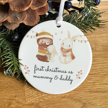 New Family Ornament First Christmas As Mummy And Daddy, 7 of 7