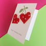 Personalised Origami Cherry Heart Valentines Day Card, thumbnail 8 of 9