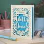 Personalised 'Well Done' Papercut Card, thumbnail 1 of 6