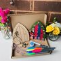 Fairy Door Toadstool Letterbox Wooden Craft Kit, thumbnail 1 of 6