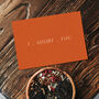 'I Adore You' Modern Typography Postcard, thumbnail 4 of 4