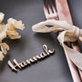 Personalised Wooden Wedding Name Place Setting, thumbnail 3 of 5