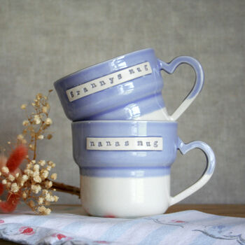 Purple Ceramic Nanas Mug Granny Gift, 4 of 4