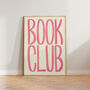 Book Club Typography Bold Wall Art Print, thumbnail 11 of 12