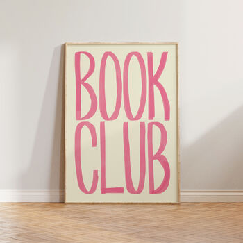 Book Club Typography Bold Wall Art Print, 11 of 12