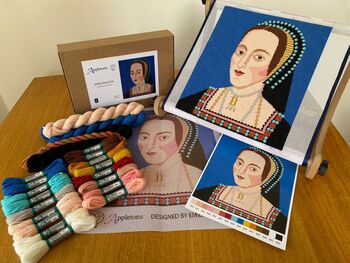 Anne Boleyn Tapestry Kit With 100% British Wool, 2 of 4