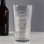 Punny Engraved Cider Pint Glass, thumbnail 2 of 3