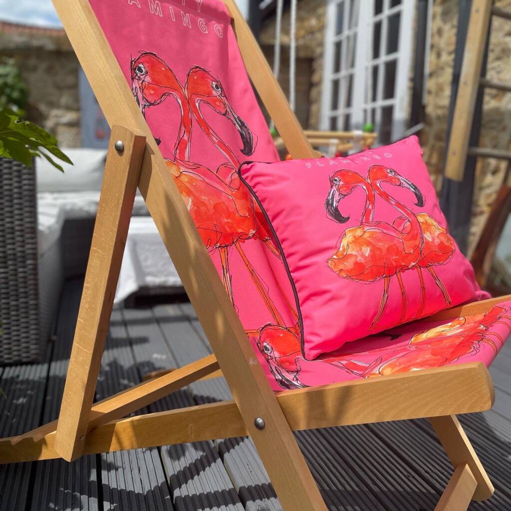 pink flamingo outdoor cushions