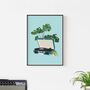 Record Player Houseplant Print | Vinyl Music Poster, thumbnail 6 of 6