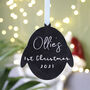 Personalised Baby First Christmas Penguin Decoration, thumbnail 2 of 10