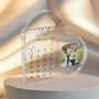 Personalised Engagement Calendar Heart Acrylic Plaque, thumbnail 5 of 5