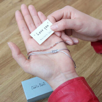 Morse Code I Love You To The Moon Bracelet, 4 of 8