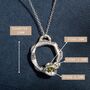 Real Peridot Eternity Necklace August Birthstone, thumbnail 7 of 7