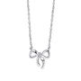 Silver Plated Children's Ribbon Bow Necklace, thumbnail 3 of 3