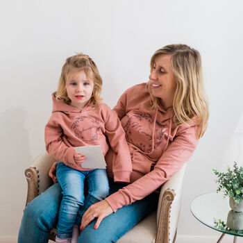 Personalised Wildflower Mummy And Me Matching Hoodies, 8 of 12