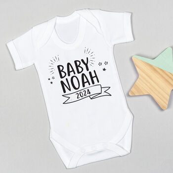 Personalised Surname Baby Shower New Mum Hamper Set, 3 of 6