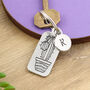 Cactus Plant New Home Gift Pewter Keyring, thumbnail 7 of 8