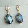 Labradorite Art Deco Drop Earrings, thumbnail 2 of 6