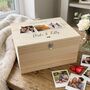 Personalised Couples Photo Wooden Keepsake Memory Box Five Sizes, thumbnail 5 of 12