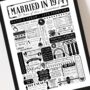 Personalised 50th Golden Wedding Anniversary Poster, thumbnail 9 of 9