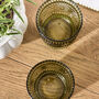 Set Of Four Palmas Green Tumblers, thumbnail 4 of 4
