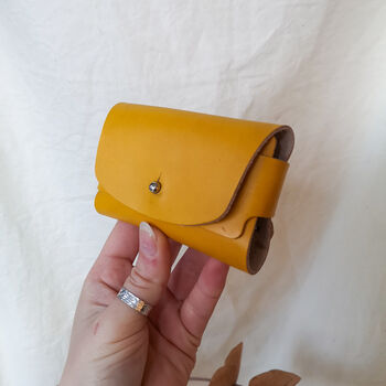 Custom Colour Leather Business Card Holder, 7 of 10