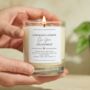 Engagement Present Personalised Scented Candle Gift, thumbnail 1 of 9