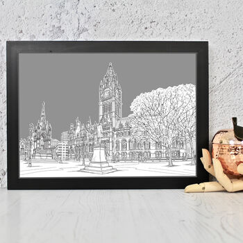 Manchester Town Hall Architectural Art Print, 5 of 10