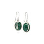 Green Chrysocolla Sterling Silver Drop Earrings, thumbnail 8 of 9