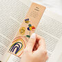 Personalised Child's Drawing Leather Bookmark, thumbnail 2 of 3
