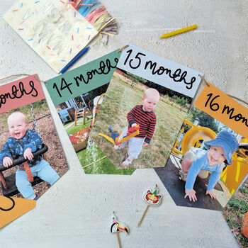 Second Year Birthday Photo Bunting, 2 of 7