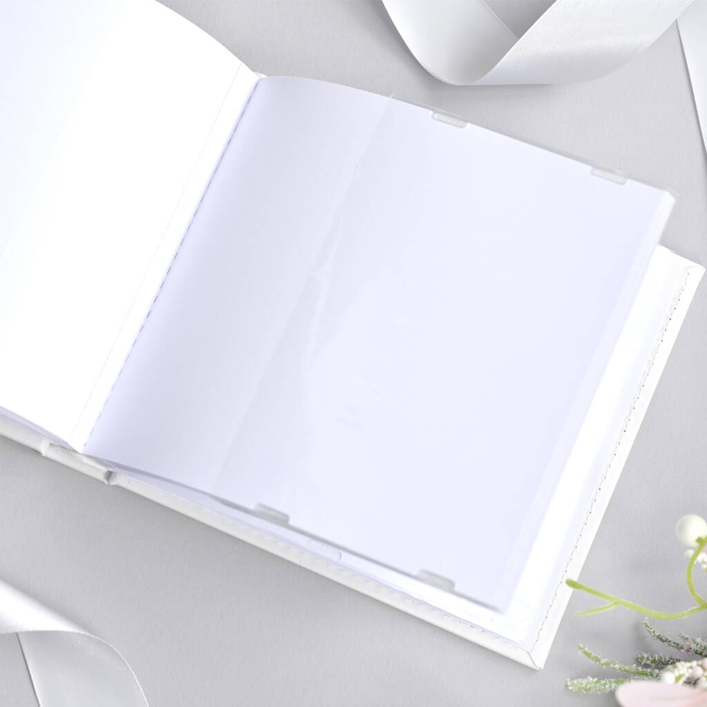 NCL A4 Refillable Self Adhesive Photo Album 20 Page White
