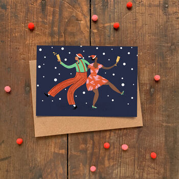 Pack Of Eight Christmas Party Cards, 2 of 10