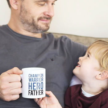 Champion Warrior Hero Father Mug Gift For Dads, 4 of 7