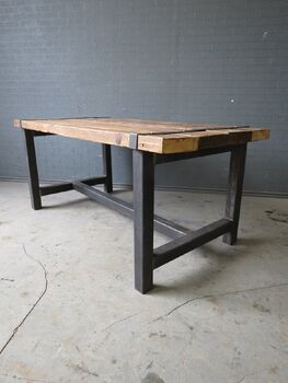 Reclaimed Industrial Medieval Table 112, 4 of 6