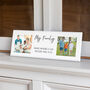 Personalised Family Photo Plaque With Two Images, thumbnail 2 of 5