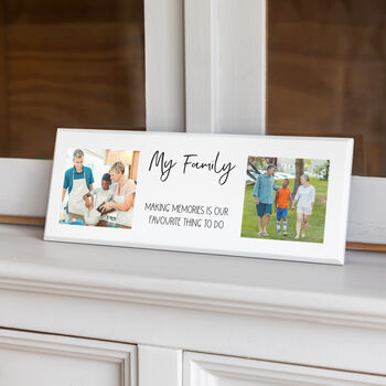 Personalised Family Photo Plaque With Two Images, 2 of 5