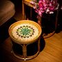 Small Rattan Table With Mother Of Pearl Inlay, thumbnail 1 of 3