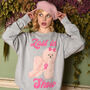 Last In Show Women's Dog Slogan Sweatshirt, thumbnail 1 of 5