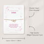 Best Friend Birthday Gift Bracelet Pink, thumbnail 3 of 10