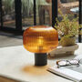 Abigail Ahern Amber Glass Portable Lamp, thumbnail 1 of 3