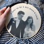 Personalised Mr And Mrs Wedding Anniversary Photo Hoop, thumbnail 1 of 3